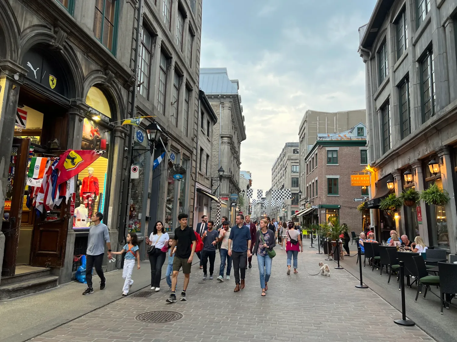 A street in Old Montréal