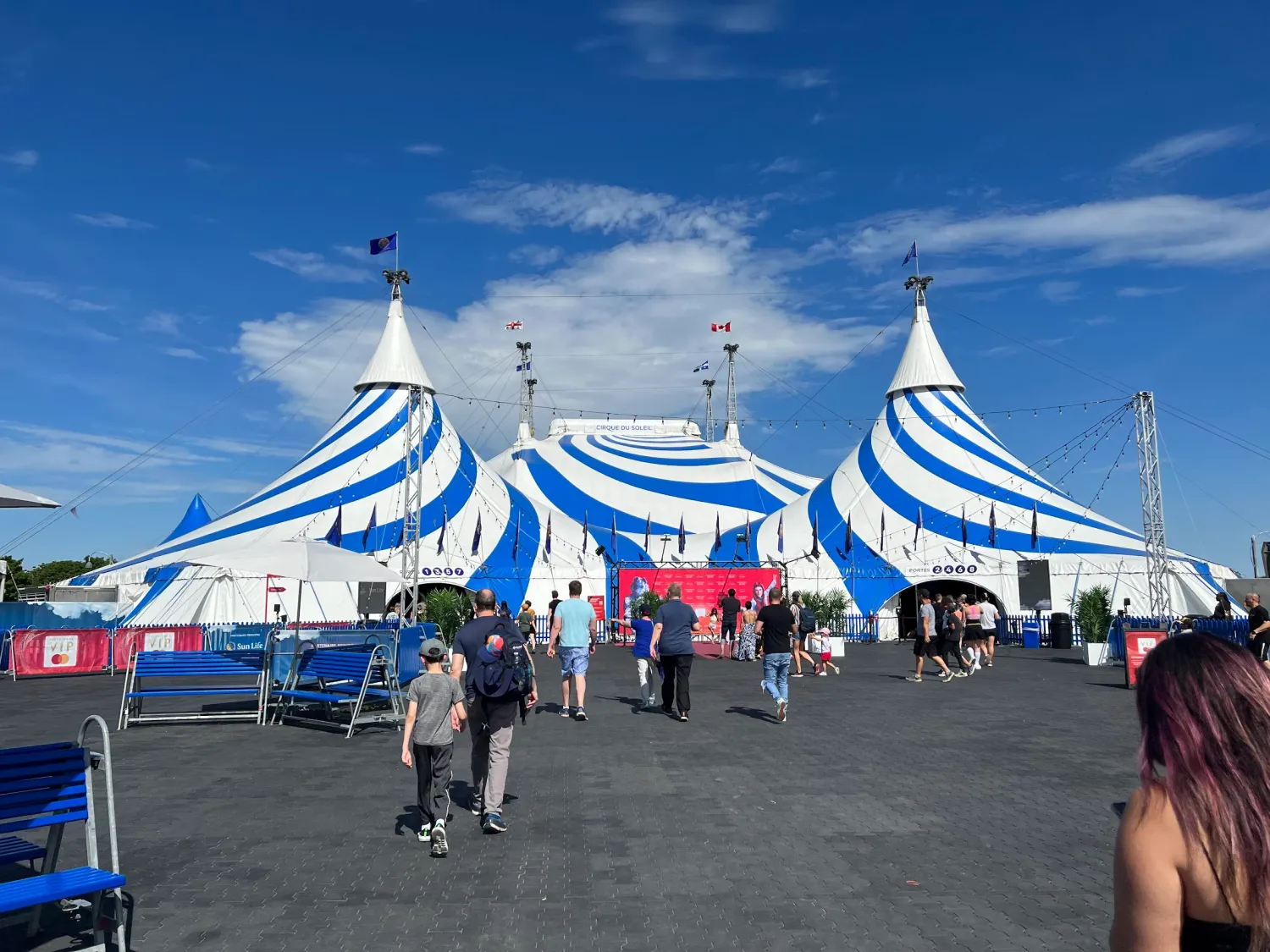 The Cirque du Soleil tent in Montréal.